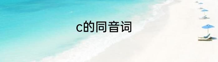 c的同音词