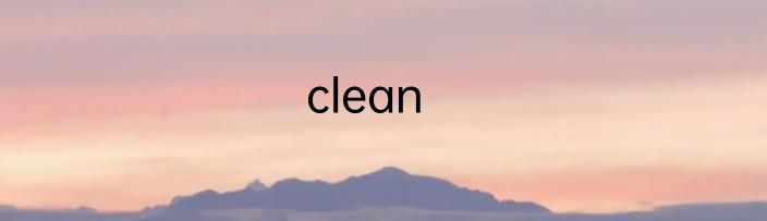 clean