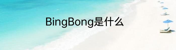 BingBong是什么