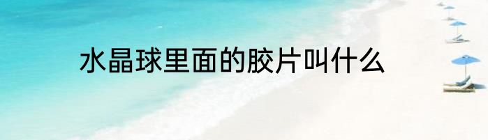 水晶球里面的胶片叫什么