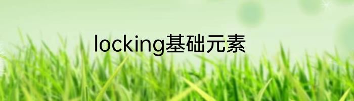 locking基础元素