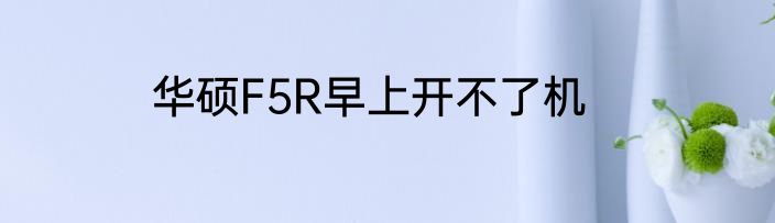 华硕F5R早上开不了机