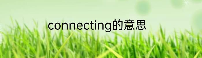 connecting的意思