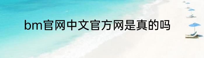 bm官网中文官方网是真的吗