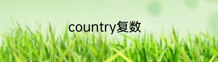 country复数