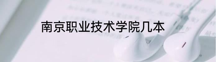 南京职业技术学院几本
