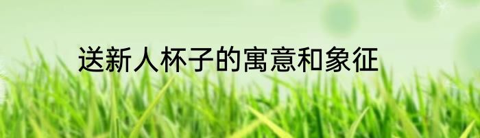 送新人杯子的寓意和象征