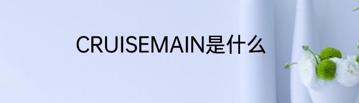 CRUISEMAIN是什么