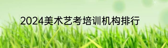 2024美术艺考培训机构排行