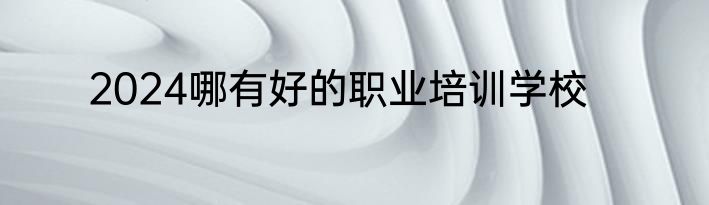 2024哪有好的职业培训学校