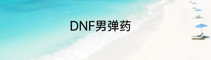 DNF男弹药
