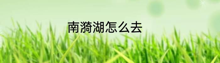 南漪湖怎么去